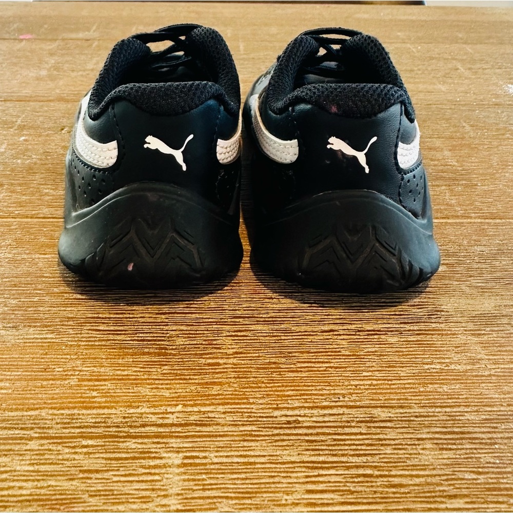 Black toddler Puma sneakers